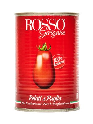 Томаты Rosso Gargano Pelati очищенные целые в собственном соку, 400 г